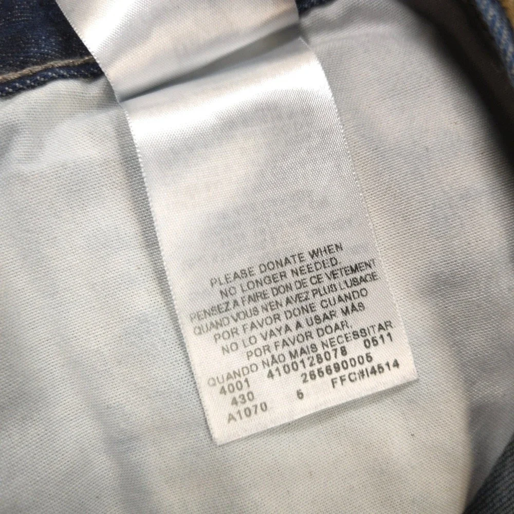 Levis 569 Jeans Mens 38X27* Blue Loose Straight Flap Pockets Dark Wash‎ Denim